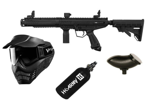 Tippmann Stormer Tactical Advanced Paintball Gun Package with Armor Goggle