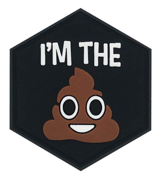 Hexagon PVC Morale Patch – I'm the Shit Edition