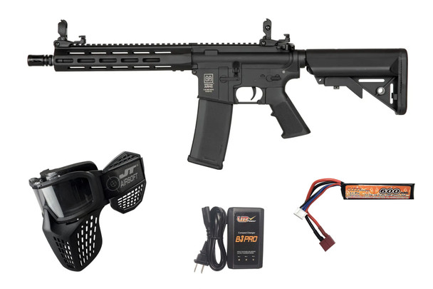 Specna Arms F03 FLEX Airsoft Rifle Starter Package – Black