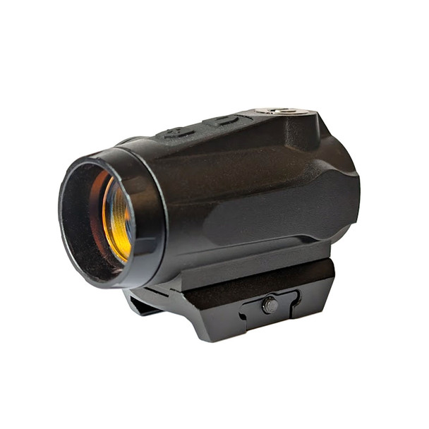 KS5 red dot optic with short Picatinny rail mount - front view