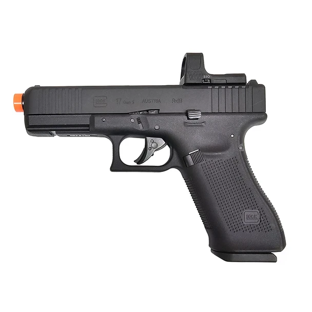 Umarex Glock G17 Gen 5 MOS CO2 airsoft pistol black with RDS8 red dot optic