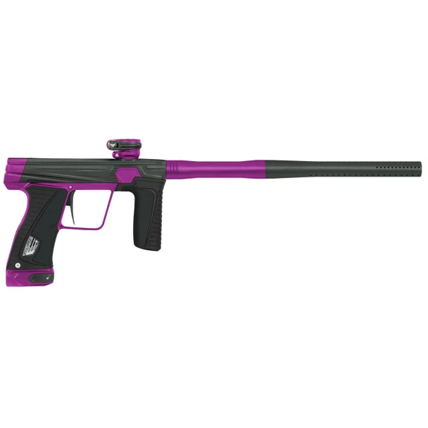 Planet Eclipse Gtek 180R Paintball Gun in Charcoal/Purple with S63 barrel and OLED display