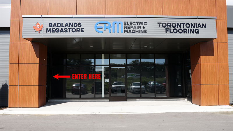 Photo of the outside of the Badlands Paintball and Airsoft Megastore