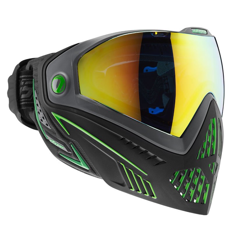 DYE i5 Paintball Mask EMERALD 2.0 - Thermal Black/Lime | Badlands