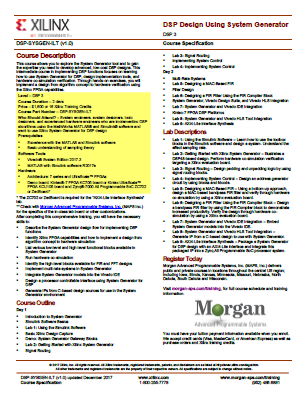 DSP Design Using System Generator - Morgan Advanced Programmable ...