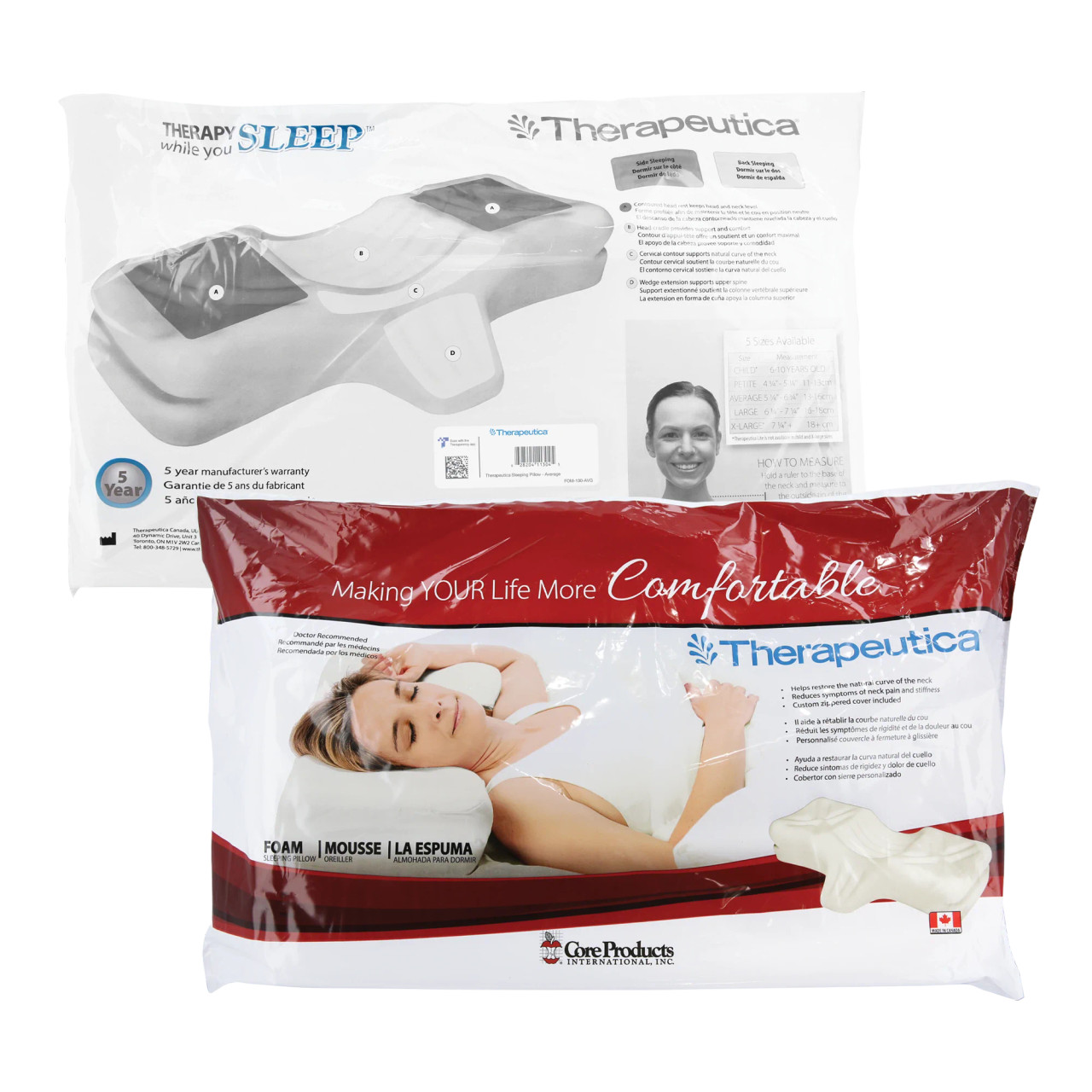 Therapeutica Orthopedic Sleeping Pillow Large / Lite (Less Firm)