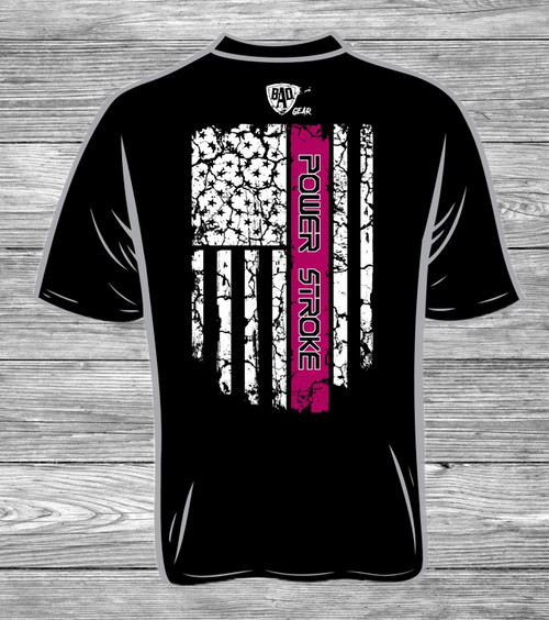 Powerstroke Pink Flag T Shirt