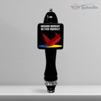 Russian warship go f yourself Beer Tap Handle