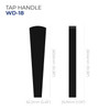 Wooden Tap Handle - WD-18 - 10.38"