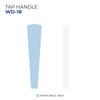 Custom Wooden Tap Handle with Topper - Model WD-18