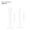 Custom Wooden Tap Handle with Topper - Model WD-18