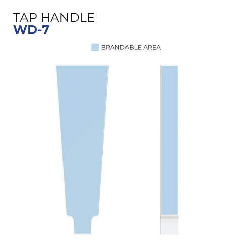 Custom Wooden Tap Handle - Model WD-7