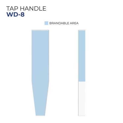 Custom Wooden Tap Handle - Model WD-8