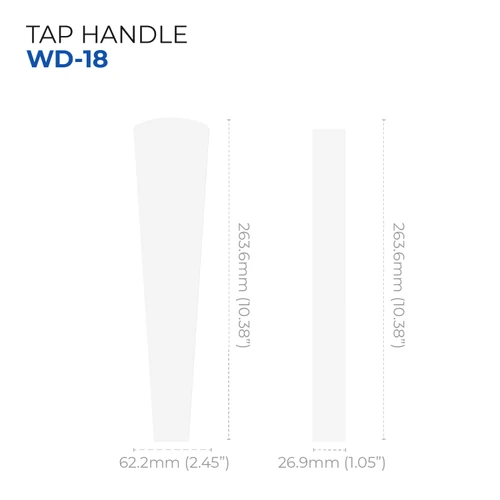 Wooden Tap Handle - WD-18 - 10.38"