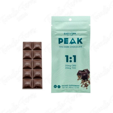 East Fork Cultivars CBD Chocolate • 40mg • 1:1 CBD:THC 9.99