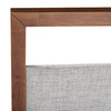 Eastern King Nova Domus Falcor - Modern Grey Fabric & Walnut Veneer Bed / VGMABR-107-BED-EK