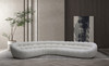 Divani Casa Yolonda - Off-White Fabric Sectional Sofa / VGEV-2126B-WHT-SECT