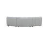 Divani Casa Olandi - Modern White Fabric Curved Sectional Sofa / VGEV-VG695-WHT