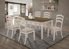Ronnie 7-piece Rectangular Dining Table Set Rustic Cream / CS-108051-S7