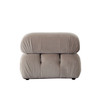 Paloma Armless Chair in Mink Tan Velvet / PALOMAACTN