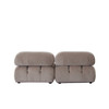 Paloma 2PC Modular 74 Inch Sofa in Mink Tan Velvet / PALOMA1LC1RCTN