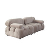 Paloma 2PC Modular 74 Inch Sofa in Mink Tan Velvet / PALOMA1LC1RCTN