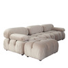 Paloma 4PC Modular 111 Inch Reversible Chaise Sectional in Mink Tan Velvet / PALOMA1LC1AC1RC1OTTN
