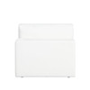 Muse Armless Chair in Mist White Performance Fabric / MUSEACWH