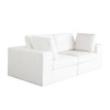Muse 2PC Modular Sofa in Mist White Performance Fabric / MUSE2SCWH