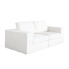 Muse 2PC Modular Sofa in Mist White Performance Fabric / MUSE2SCWH