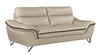 Modern Leather Upholstered Sofa Set / 168-BEIGE