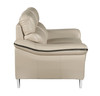 69" Modern Leather Loveseat / 168-BEIGE-L