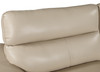 86" Modern Wood and Leather Upholstered Sofa / 168-BEIGE-S