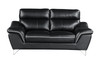 Modern Leather Upholstered Sofa Set / 168-BLACK