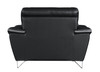 Modern Leather Upholstered Sofa Set / 168-BLACK
