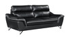 Modern Leather Upholstered Sofa Set / 168-BLACK