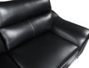 Modern Leather Upholstered Sofa and Loveseat / 168-BLACK-2PC