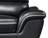 Modern Leather Upholstered Sofa and Loveseat / 168-BLACK-2PC