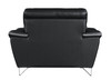 36" Modern Leather Upholstered Chair / 168-BLACK-CH