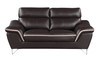 Modern Leather Upholstered Sofa Set / 168-BROWN