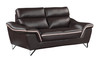 Modern Leather Upholstered Sofa Set / 168-BROWN