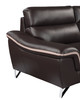 Modern Leather Upholstered Sofa Set / 168-BROWN