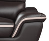 Modern Leather Upholstered Sofa and Loveseat / 168-BROWN-2PC