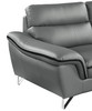 Modern Leather Upholstered Sofa Set / 168-GRAY