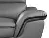 Modern Leather Upholstered Sofa and Loveseat / 168-GRAY-2PC