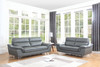 Modern Leather Upholstered Sofa and Loveseat / 168-GRAY-2PC