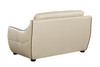 Modern Leather Upholstered Loveseat / 2088-BEIGE-L