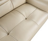 86" Modern  Leather Upholstered Sofa / 2088-BEIGE-S