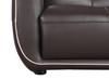 86" Modern  Leather Upholstered Sofa / 2088-BROWN-S