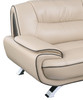 40" Modern Leather Upholstered Chair in Beige / 405-BEIGE-CH